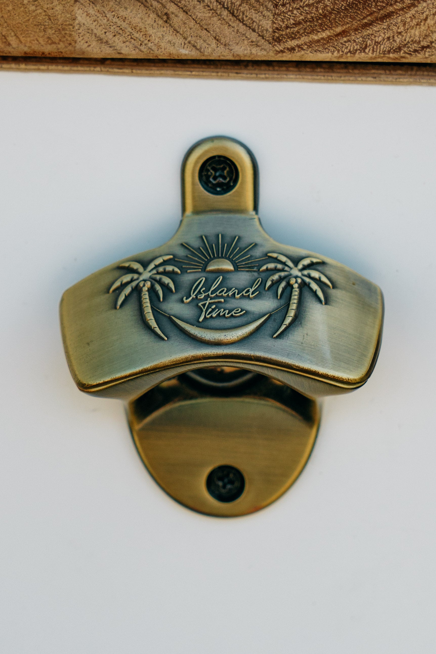 Island Time Brass Bottle Opener