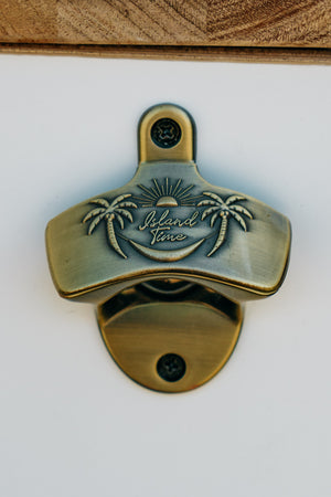 Island Time Brass Bottle Opener